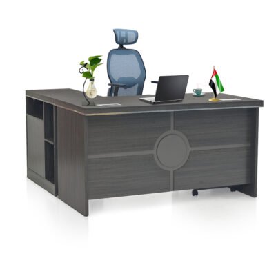Office Table-FH 996 Walnut Grey