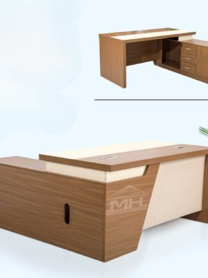 Office Table-FH-144 LOT-202511090450 OAK-White