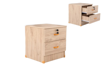 Wooden Bedside Table (2 Drawer) FH-CD 2  LOT-NO0 20260311045