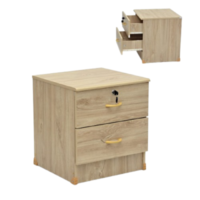 Wooden Bedside Table (2 Drawer) FH-CD 2 L41XW40XH45CM Light Oak